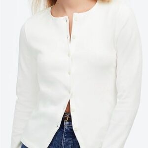 Madewell Women's White Button-Up Top